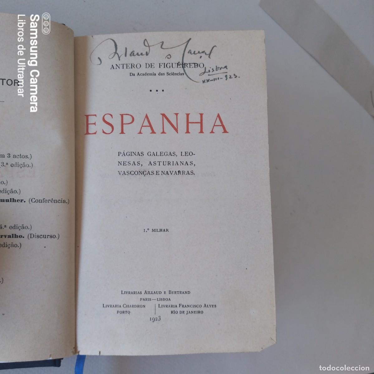 Libros: Espanha. P&aacute;ginas Galegas, Leonesas, Asturianas, Vascon&ccedil;as e Navarras. - De Figueiredo, Antero.