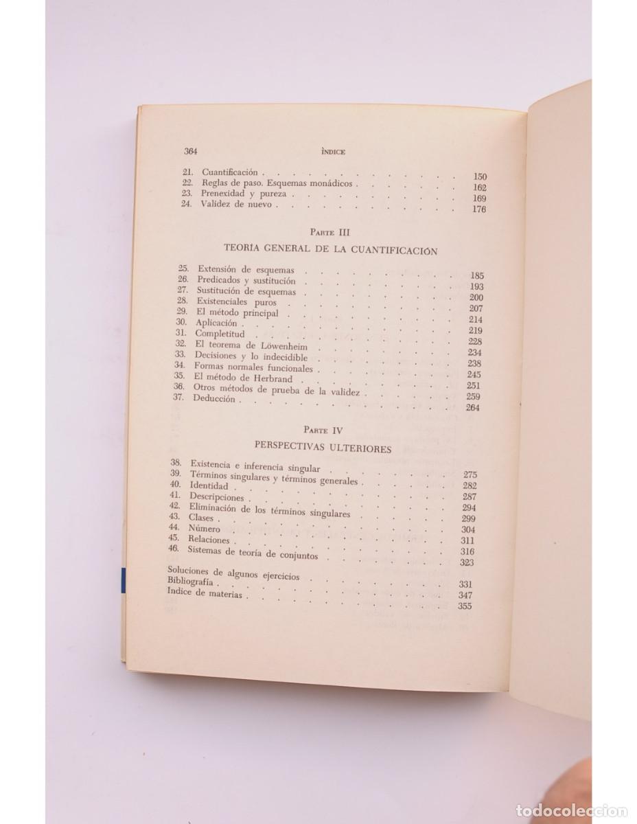 Libros: Los m&eacute;todos de la l&oacute;gica - QUINE, W. V. - Foto 4