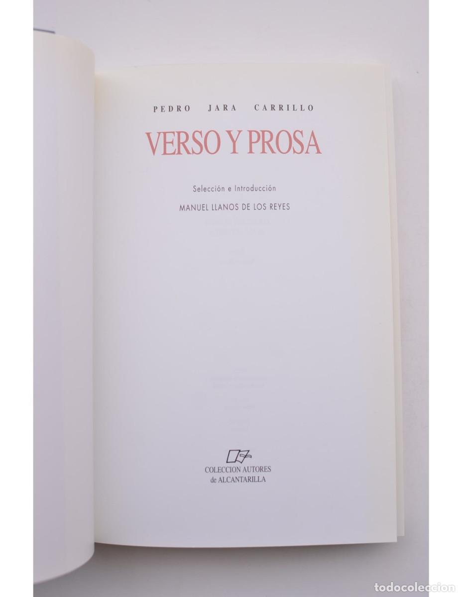 Libros: Pedro Jara Carrillo. Verso y prosa - JARA CARRILLO, Pedro - Foto 2