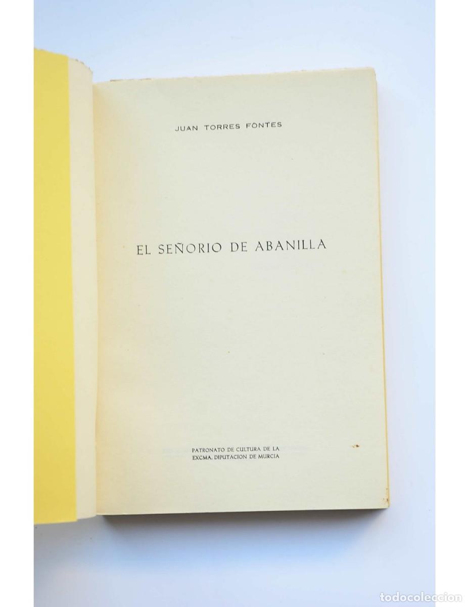 Libros: El se&ntilde;or&iacute;o de Abanilla - TORRES FONTES, Juan - Foto 2