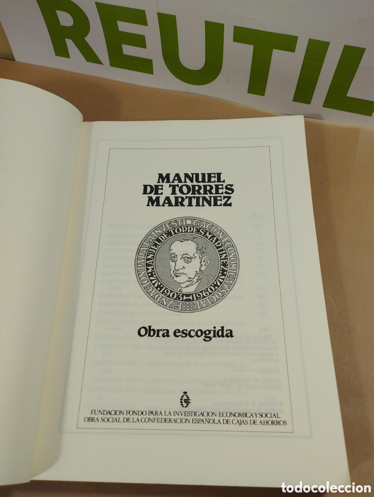 Libros: Manuel de torres Mart&iacute;nez. Obra escogida. - Foto 2