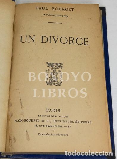 Libros: BOURGET, Paul. Un divorce - Foto 2