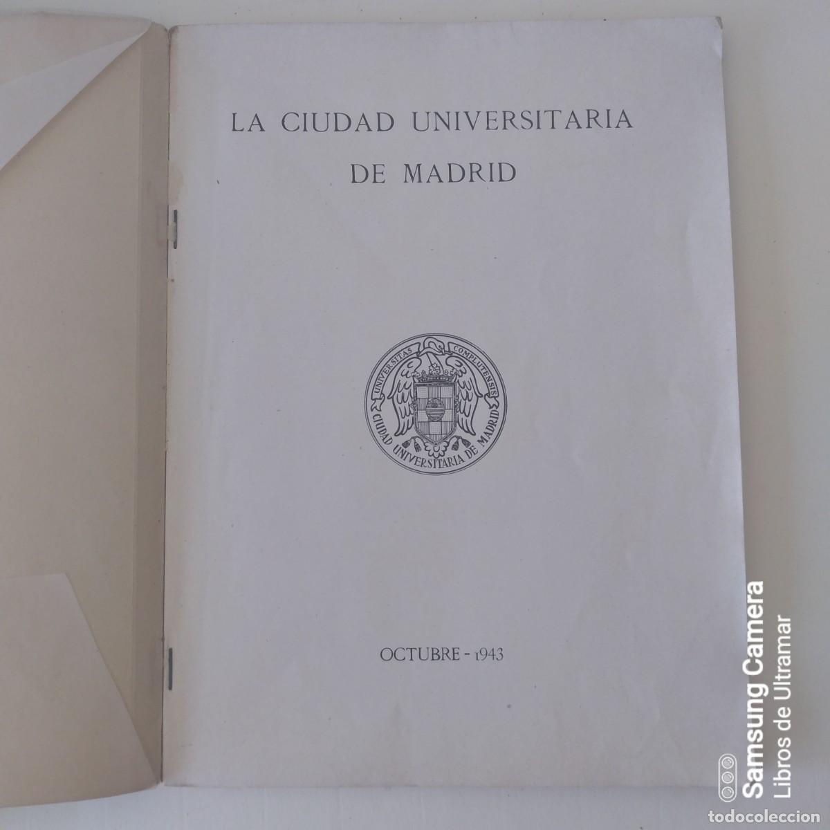 Libros: La Ciudad Universitaria de Madrid. Octubre 1943. - Foto 1