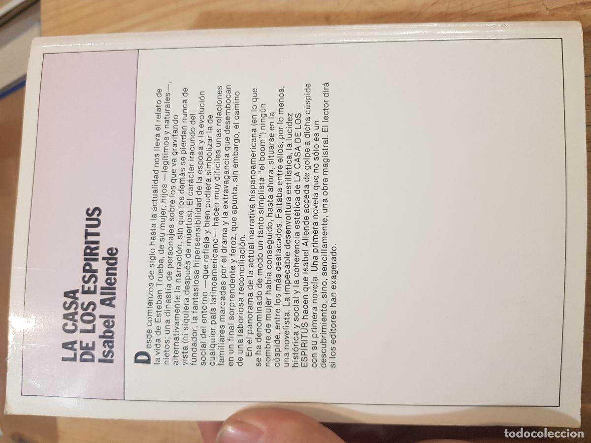 Libros: La casa de los espiritus - Isabel Allende - Foto 4