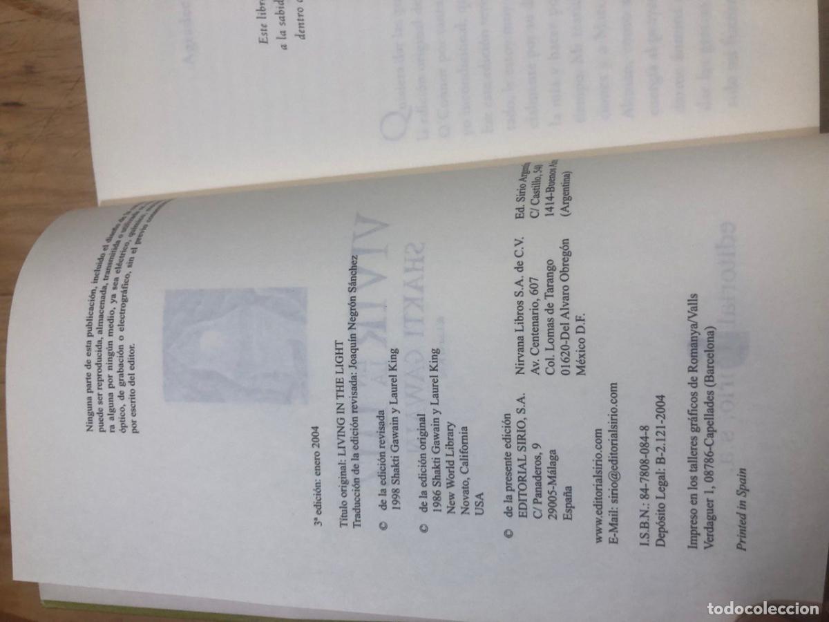 Libros: Vivir en la luz - Shakti Gawain - Foto 5