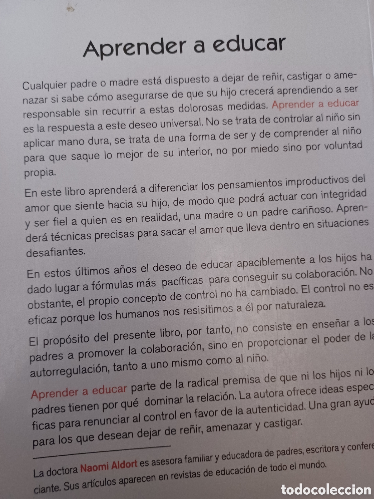 Libros: Barybook 248. Aprender a educar Naomi Aldort - Foto 2
