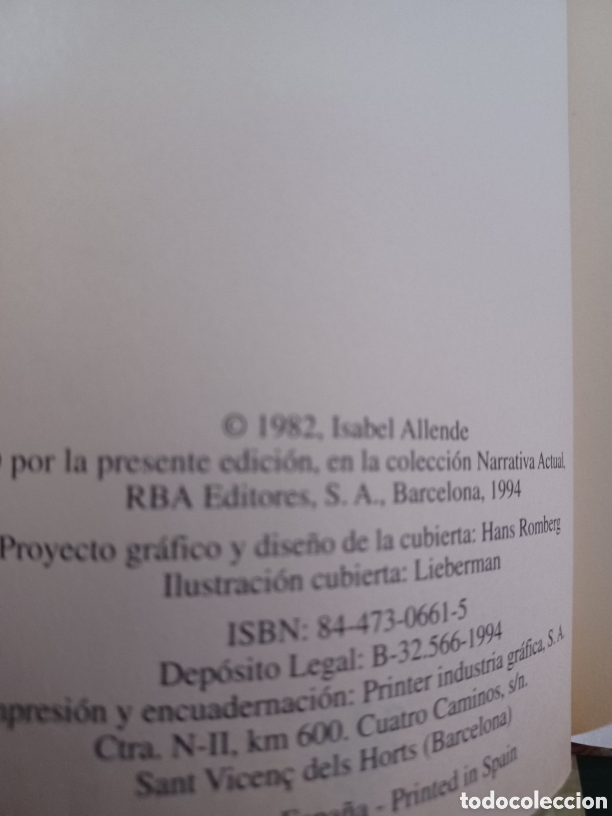 Libros: Barybook 242. . . La casa de los esp&iacute;ritus Isabel Allende RBA - Foto 4