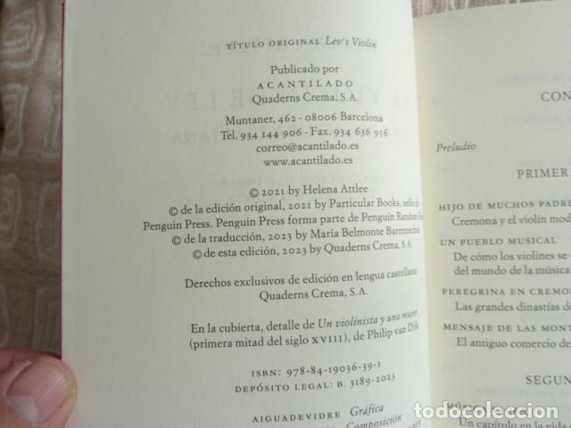 Libros: Helena Attlee.- El viol&iacute;n de Lev (Ed Acantilado) - Foto 2