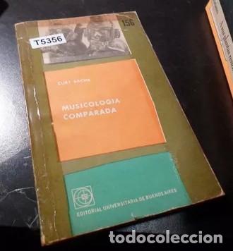 Libros: Sachs  Curt. - Musicolog&iacute;a comparada. - Foto 1