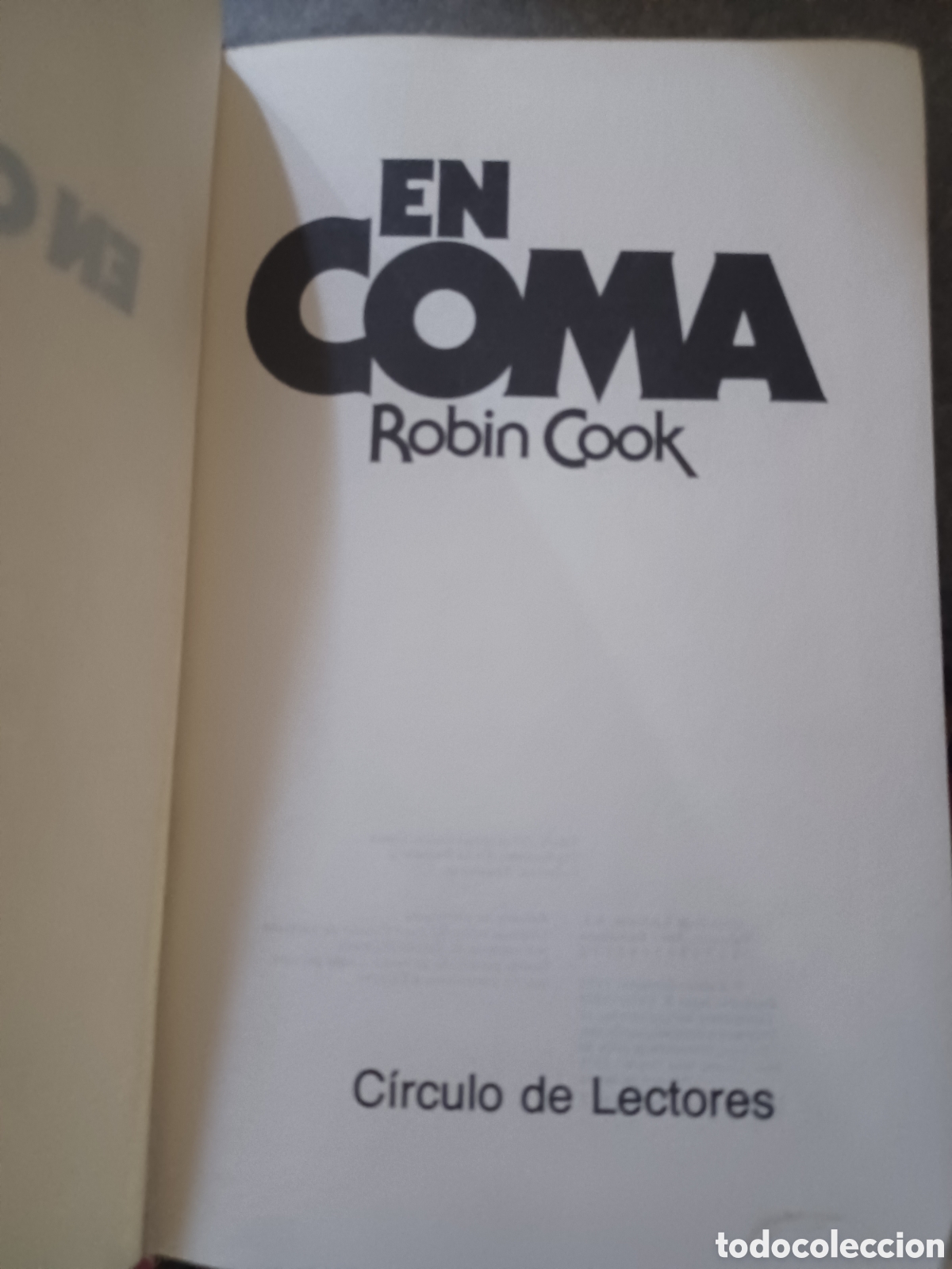 Libros: Barybook C30. . En coma Robin Cook C&iacute;rculo de Lectores - Foto 1