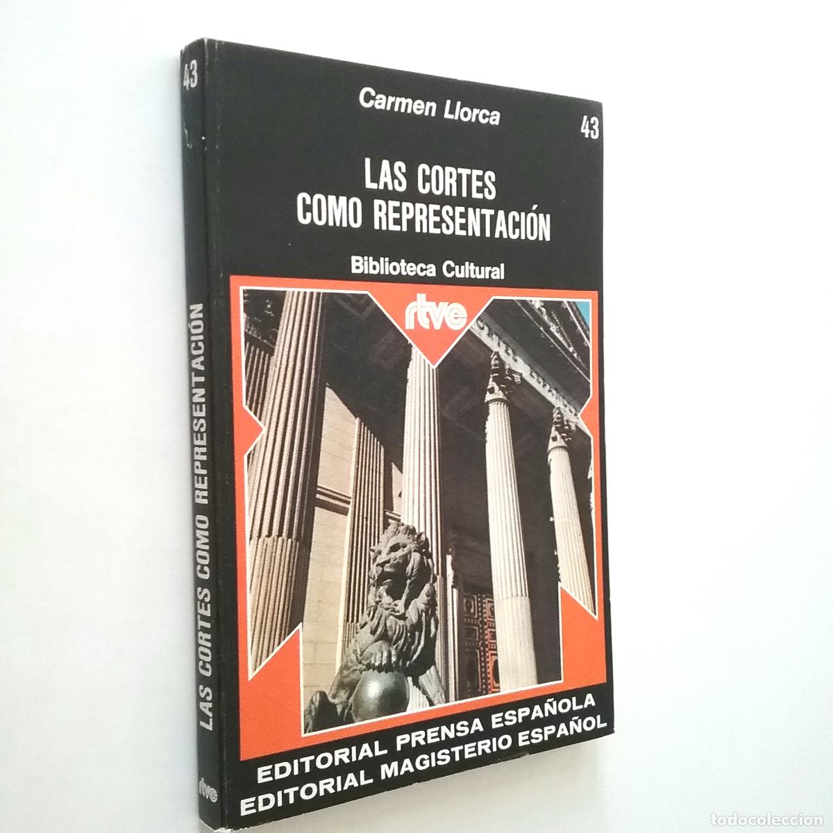 Libros: Carmen Llorca - Las cortes como representaci&oacute;n - Foto 1