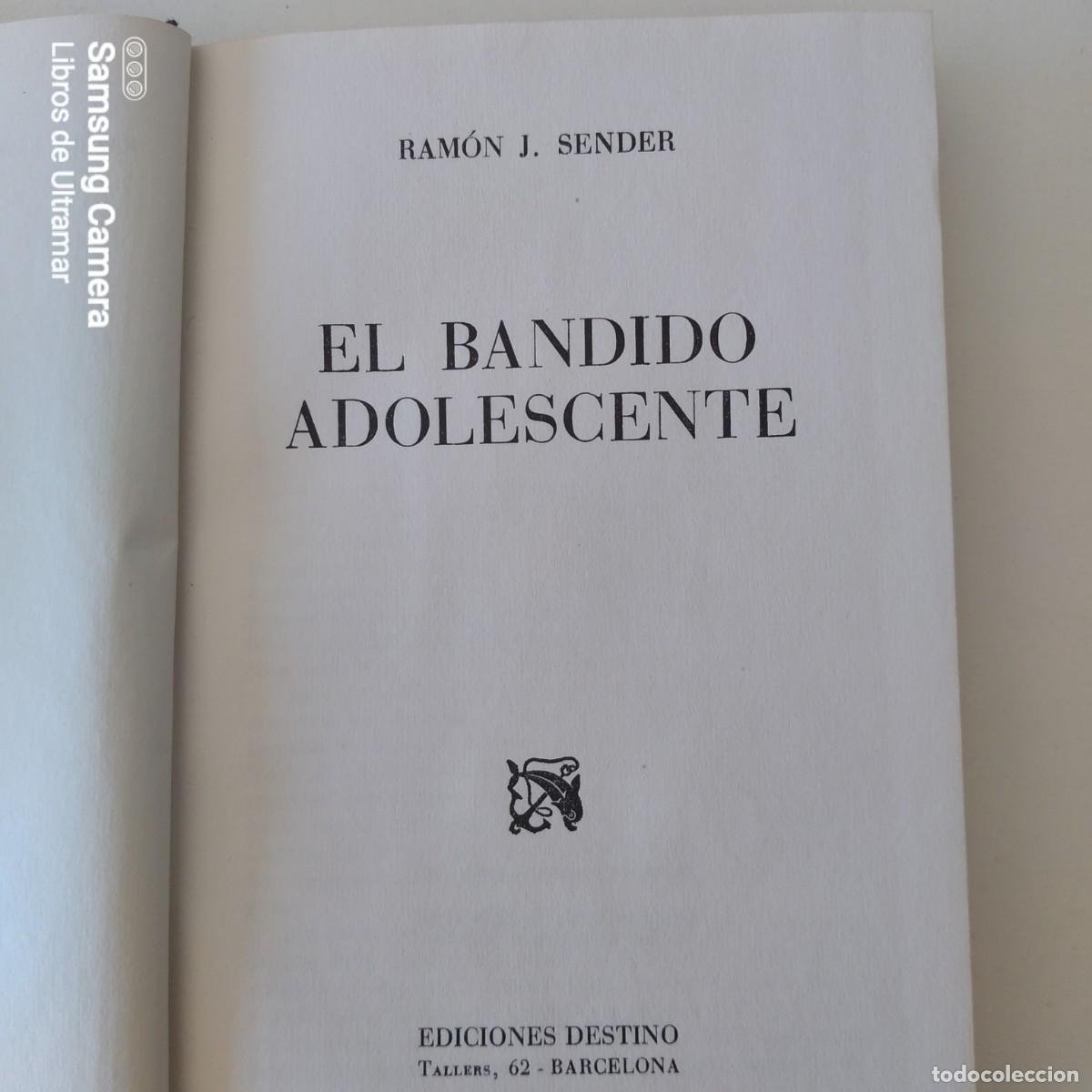 Libros: El bandido adolescente. - Sender, Ram&oacute;n Jos&eacute;. - Foto 3