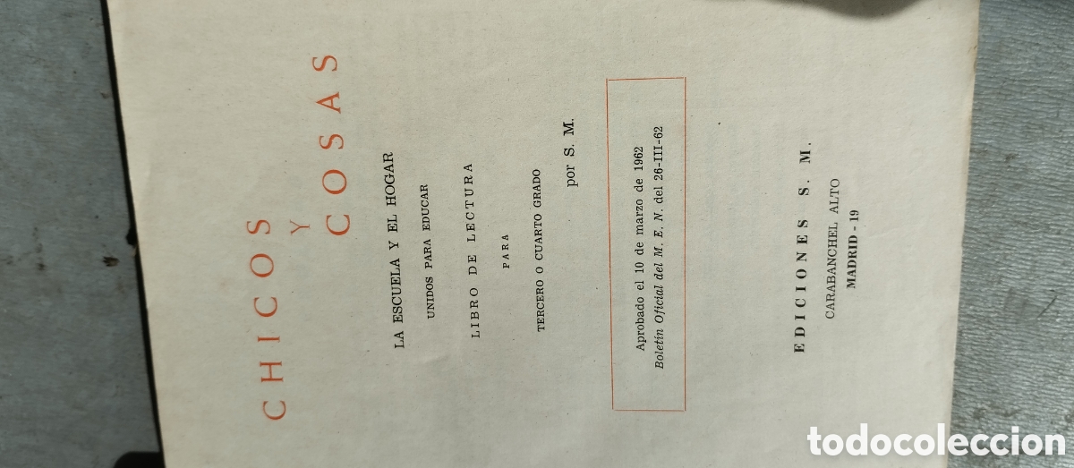 Libros: CHICOS Y COSAS. LIBRO LECTURA TERCER O CUARTO GRADO - Foto 3