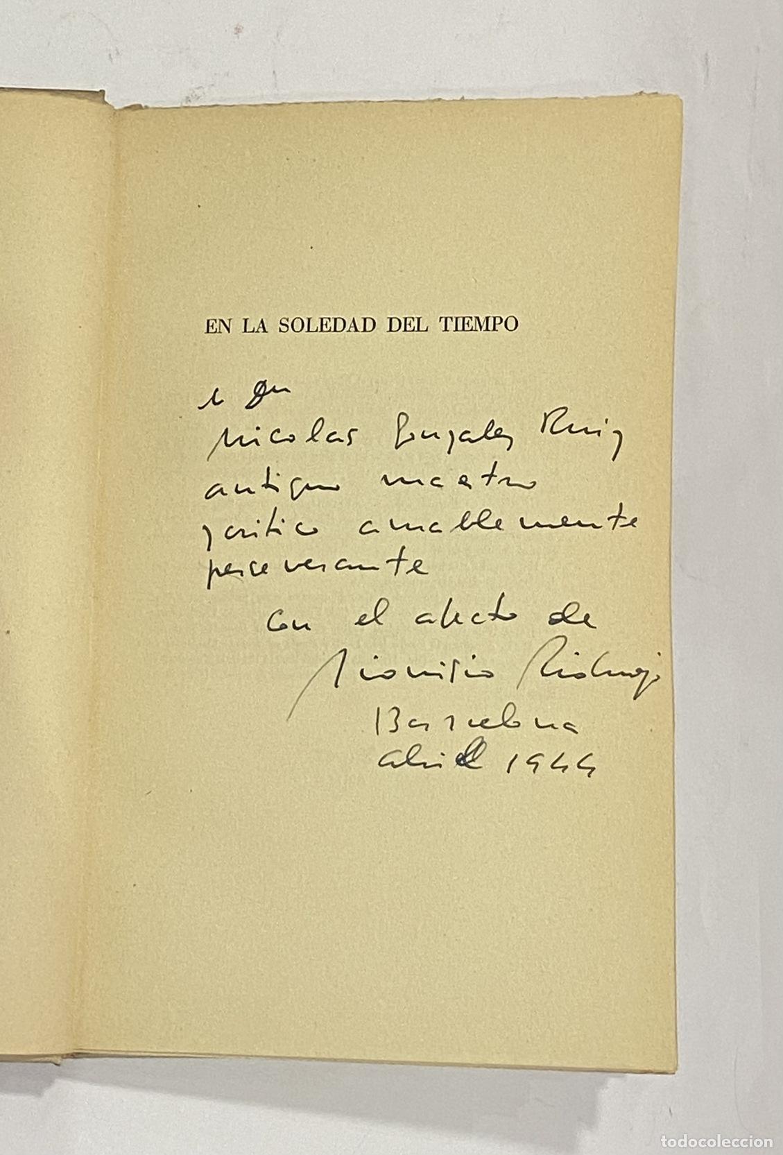 Libros: RIDRUEJO, Dionisio. - En la soledad del tiempo. - Foto 1