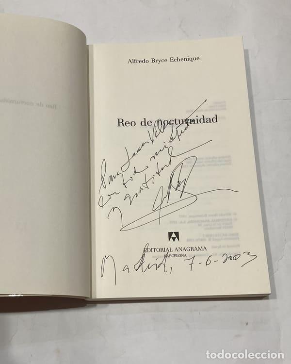 Libros: BRYCE ECHENIQUE, Alfredo. - Reo de nocturnidad. - Foto 1