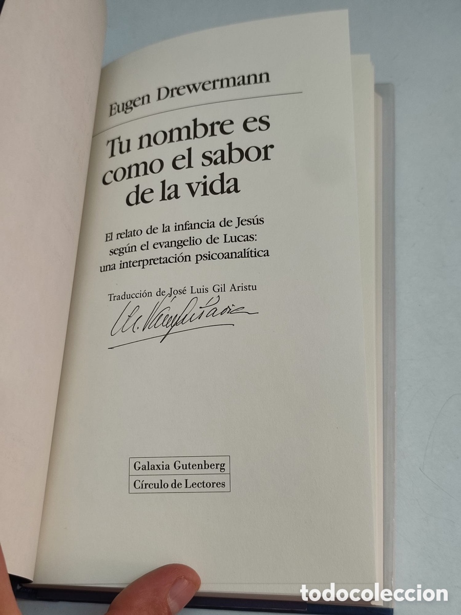 Libros: Eugen Drewermann Tu nombre es como el sabor de la vida - Foto 3