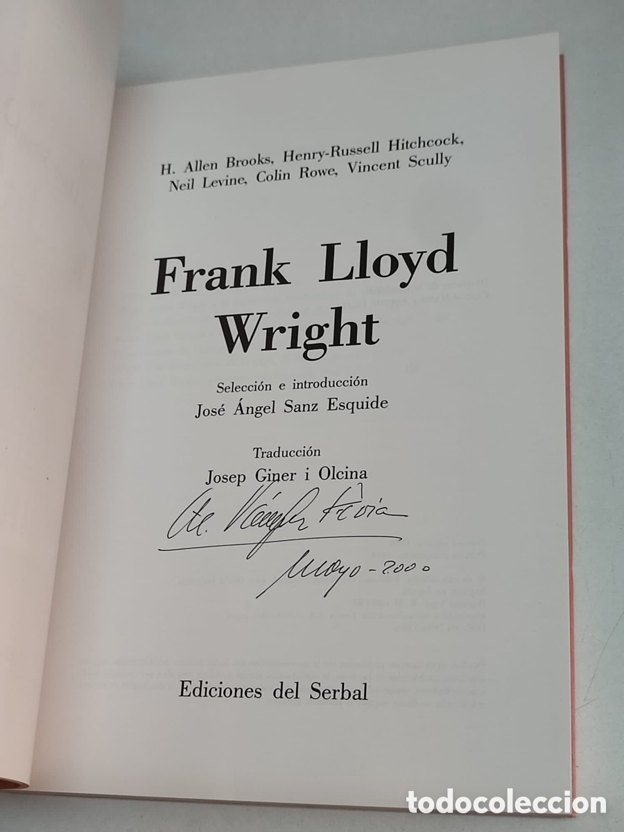 Libros: Frank Lloyd Wright edici&oacute;n de Jos&eacute; &Aacute;ngel Sanz - Foto 3