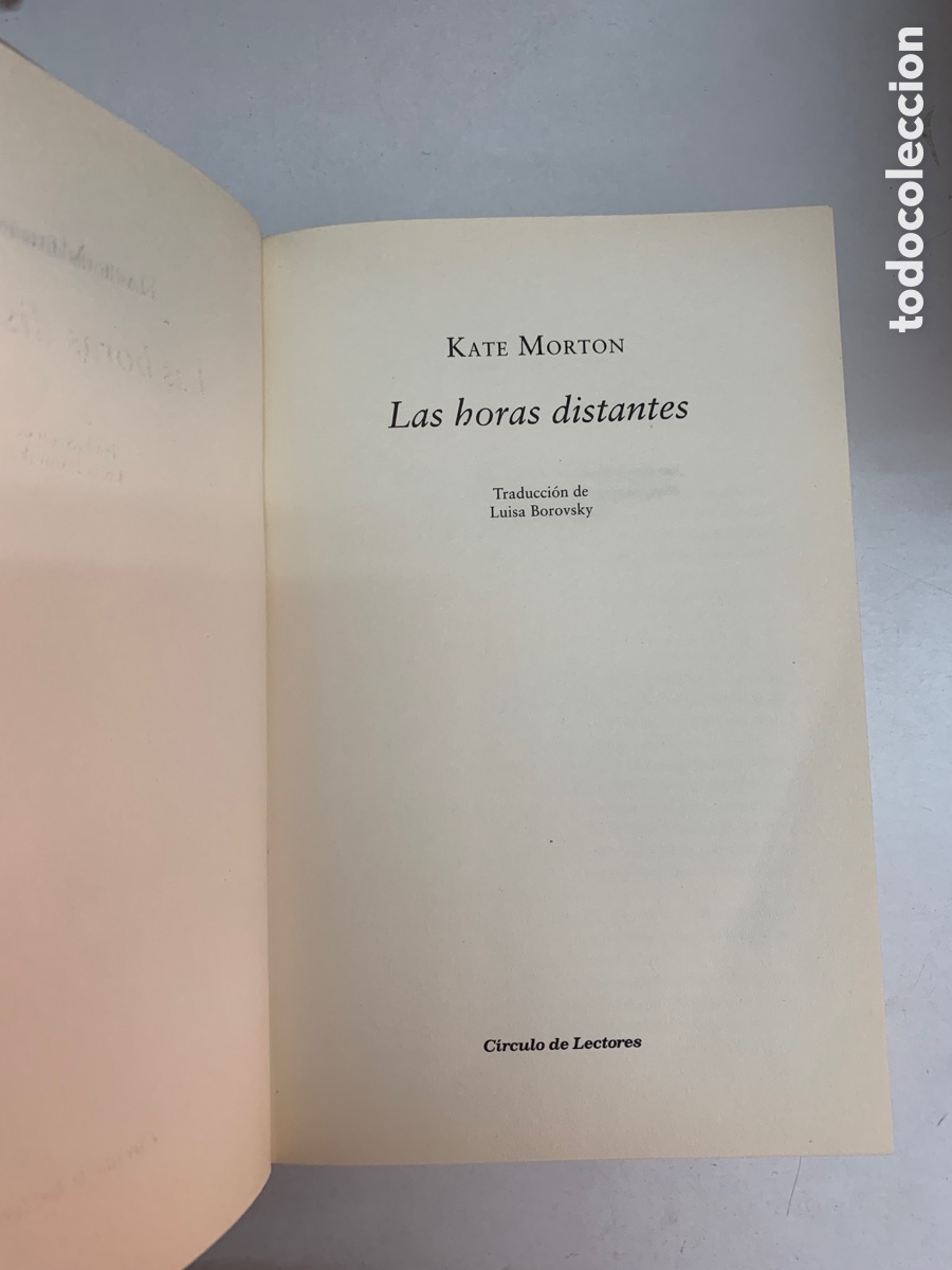 Libros: Kate Morton Las horas distantes circulo de lectores - Foto 4