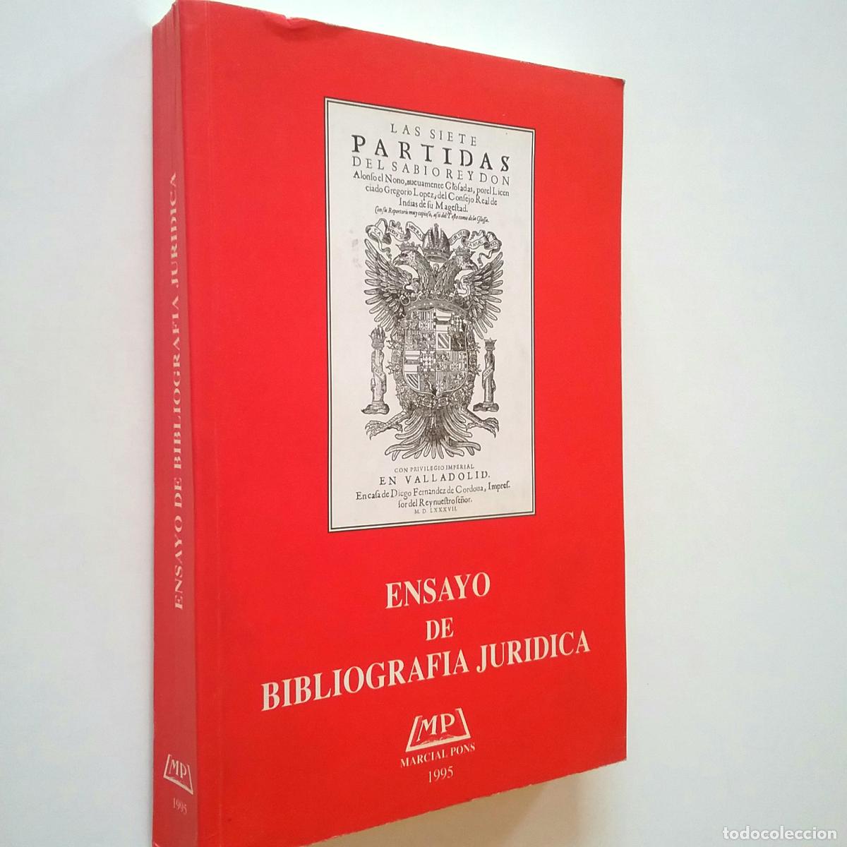 Libros: Ensayo de bibliograf&iacute;a jur&iacute;dica - Foto 1
