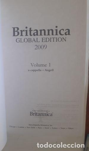 Libros: Britannica Global Edition Volume 1 (a cappella - Angell) - Foto 1