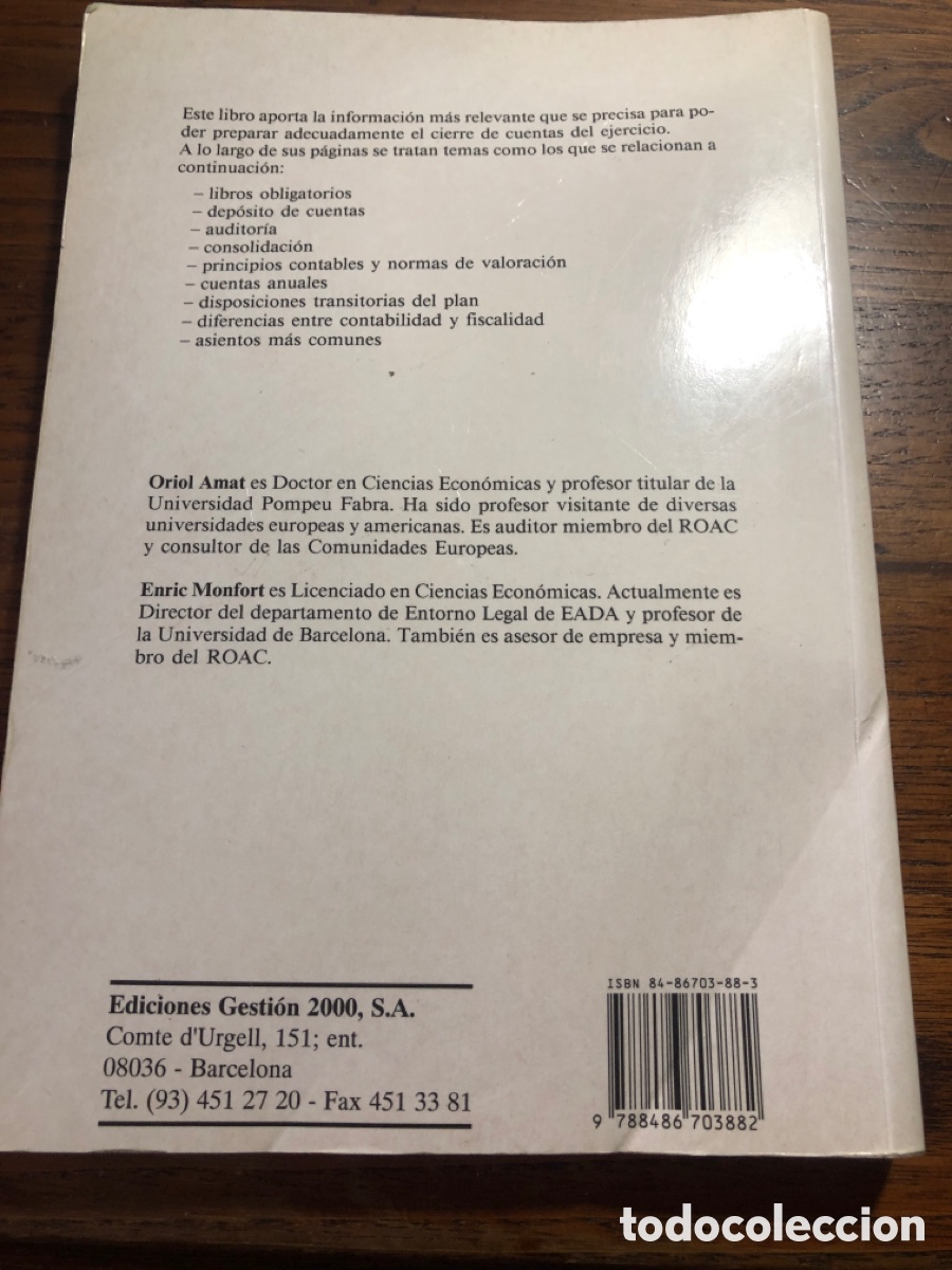 Libros: LIBRO ASPECTOS CONTABLES Y FISCALES DEL CIERRE DEL EJERCICIO ( ORIOL AMAT ) - Foto 10