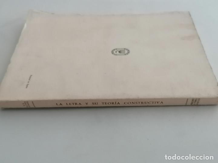 Libros: LA LETRA Y SU TEORIA CONSTRUCTIVA, EULOGIO VARELA Y SARTORIO - EDITOR ESPASA CALPE - Foto 3
