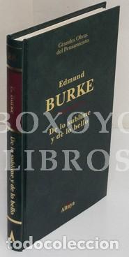 Libros: BURKE, Edmundo. De lo sublime y de lo bello