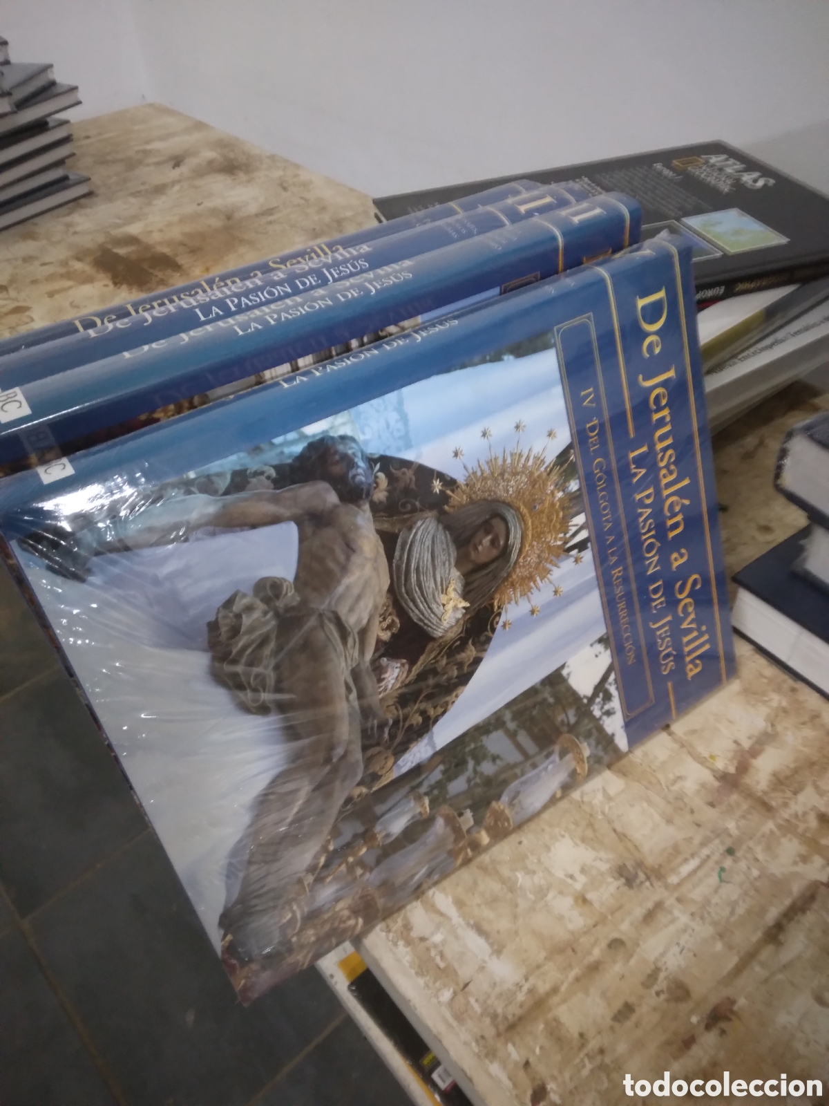 Libros: De Jerusalen a Sevilla, La pasion de Jesus, 4 tomos,ABC - Foto 2