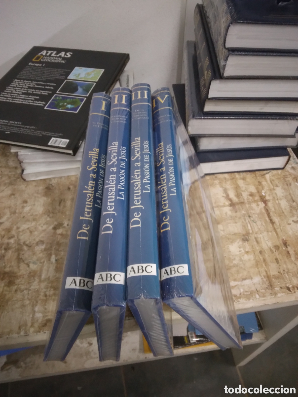 Libros: De Jerusalen a Sevilla, La pasion de Jesus, 4 tomos,ABC - Foto 1
