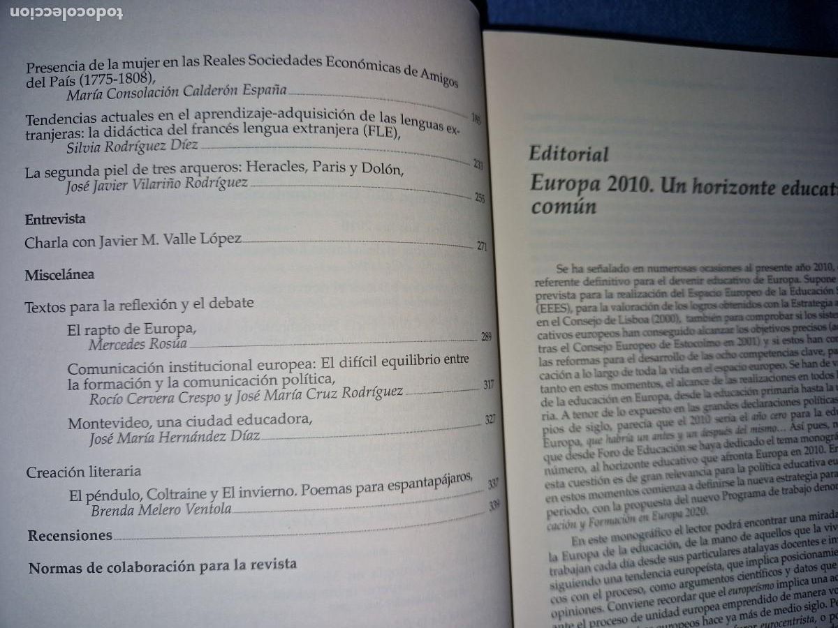 Libros: libro foro de educacion. europa 2010 - Foto 3