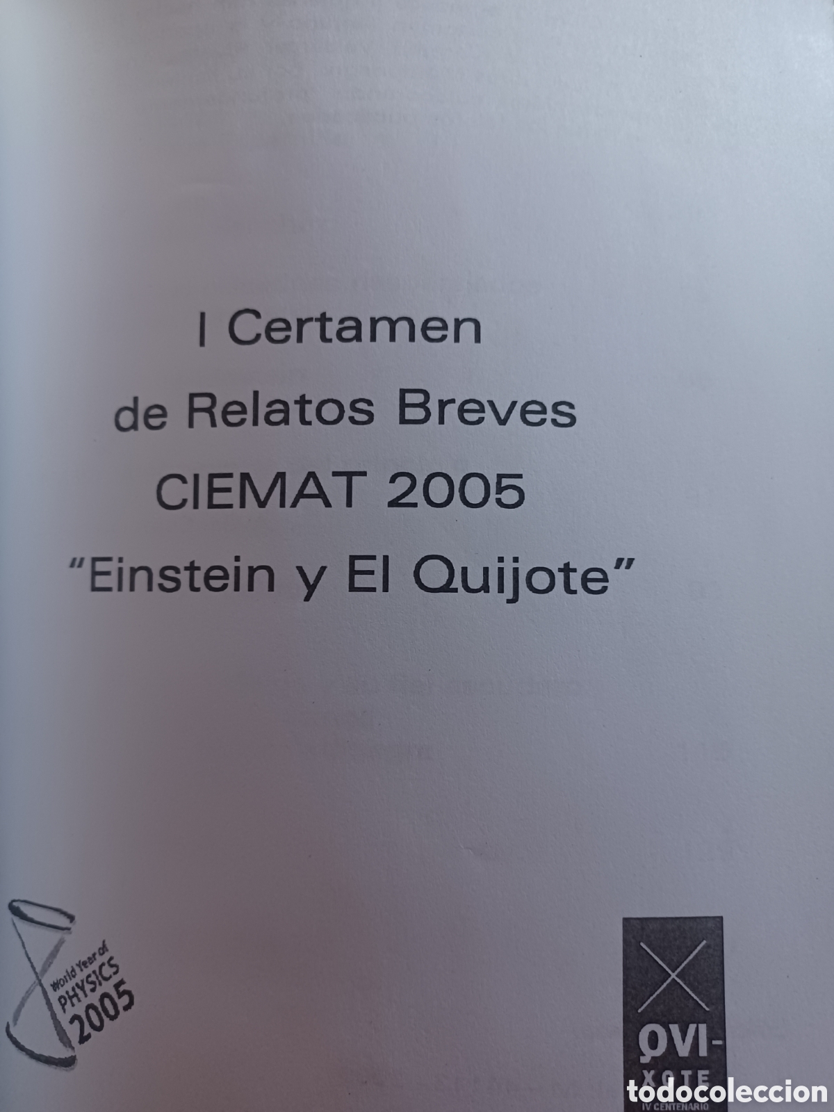 Libros: Barybook 259. Einstein y el Quijote I certamen de - Foto 2