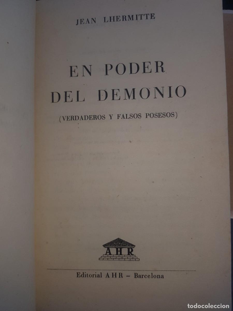 Libros: EN PODER DEL DEMONIO. AUTOR: JEAN LHERMITTE - Foto 2