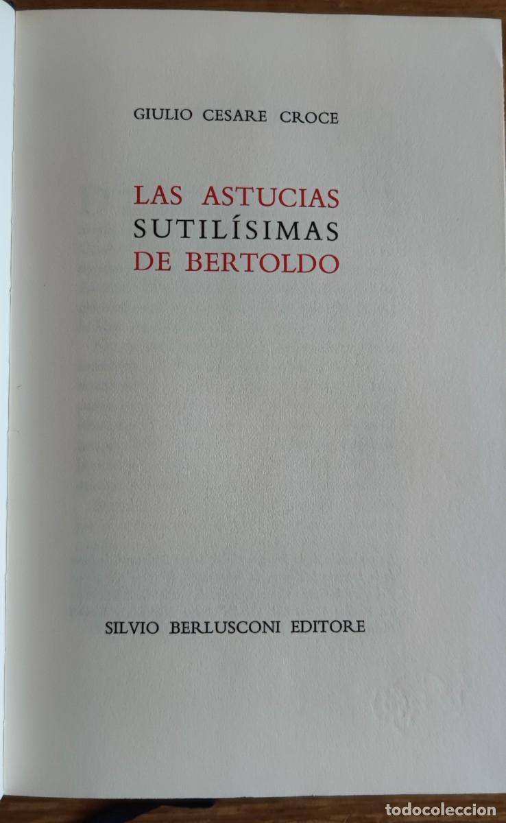 Libros: Las Astucias Sutil&iacute;simas de Bertoldo, de Giulio Cesare Croce - Foto 2