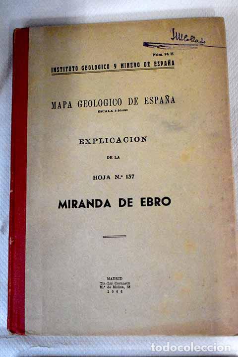 Libros: Explicaci&oacute;n de la hoja n&ordm; 137: Miranda de Ebro - Foto 1