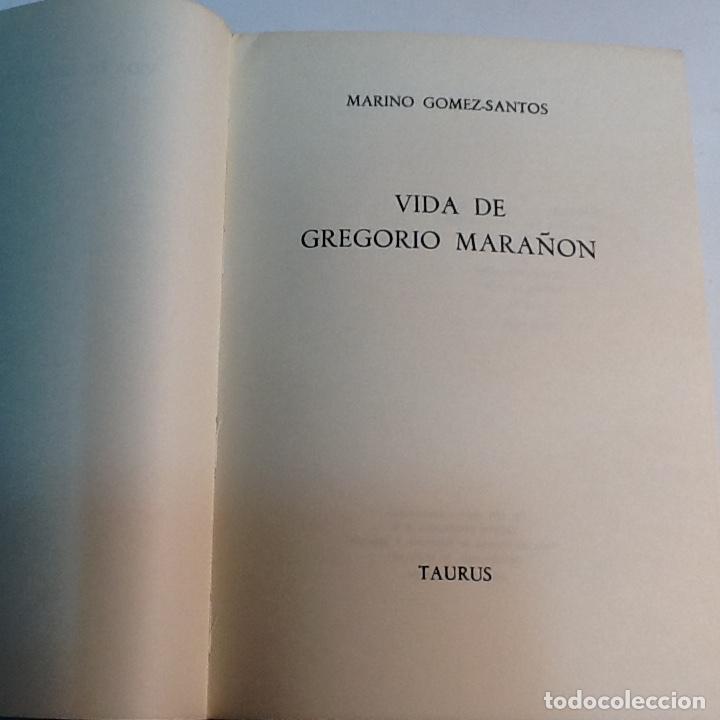 Libros: VIDA DE GREGORIO MARA&Ntilde;ON GOMEZ SANTOS MARIANO 1971 - Foto 3