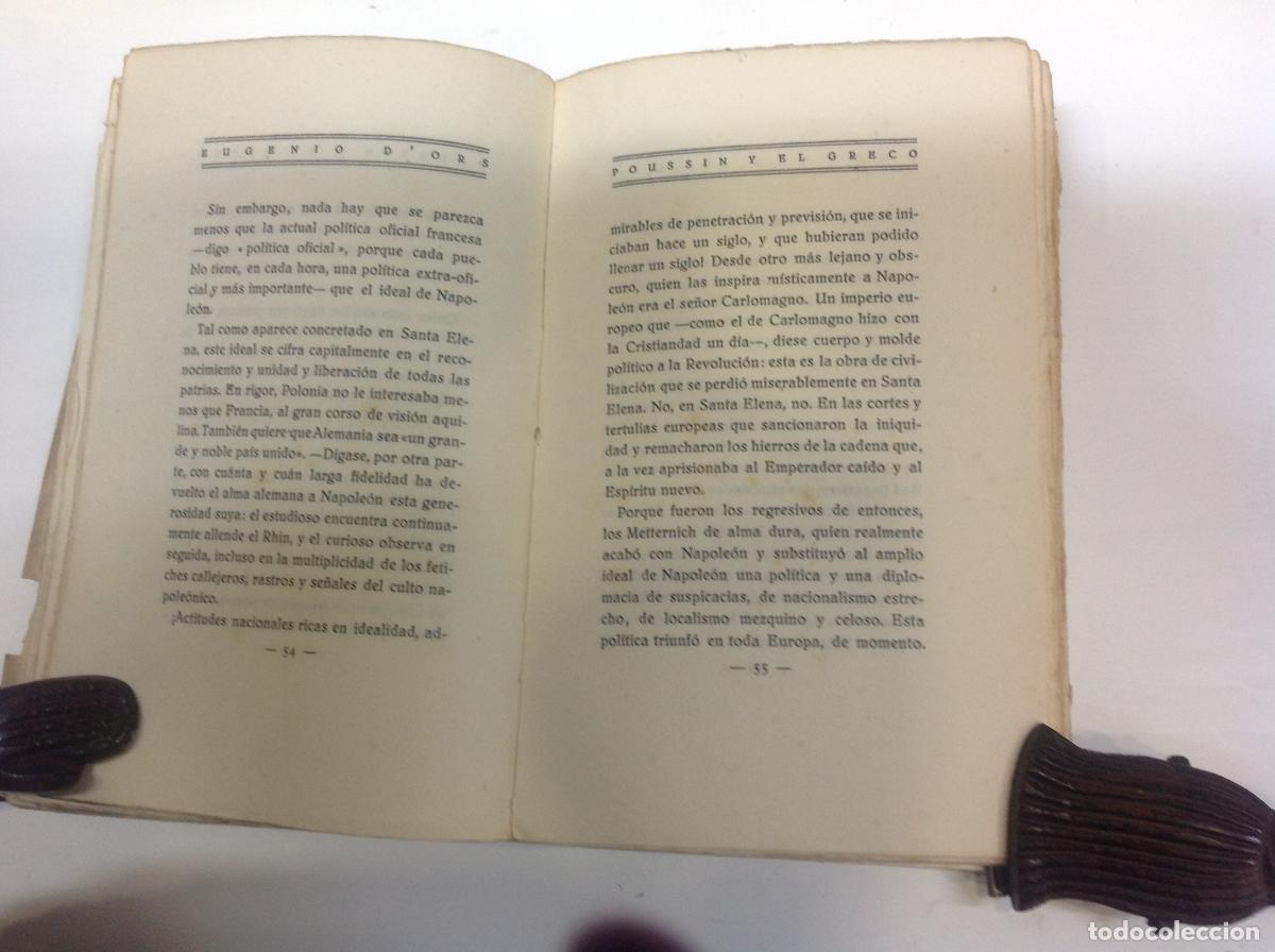 Libros: POUSSIN Y EL GRECO 1922 DORS EUGENIO 1922 - Foto 2