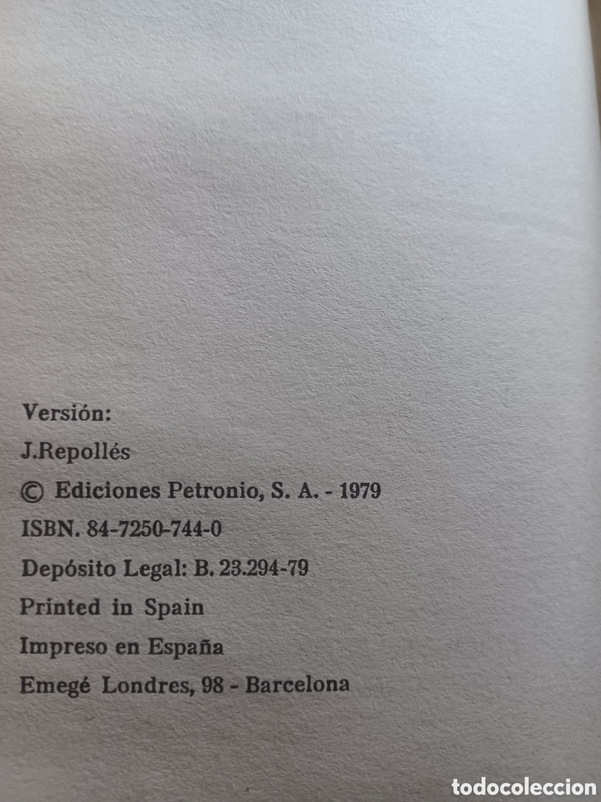 Libros: Barybook C5. . Tierra de dioses Hans Muller ediciones Petronio - Foto 3