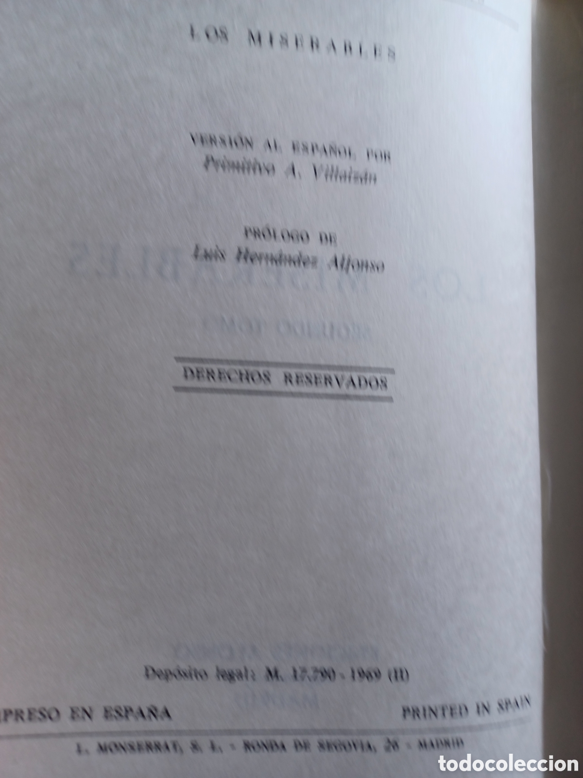 Libros: Barybook 121. . Los miserables V&iacute;ctor Hugo segundo tomo ediciones alonso - Foto 3