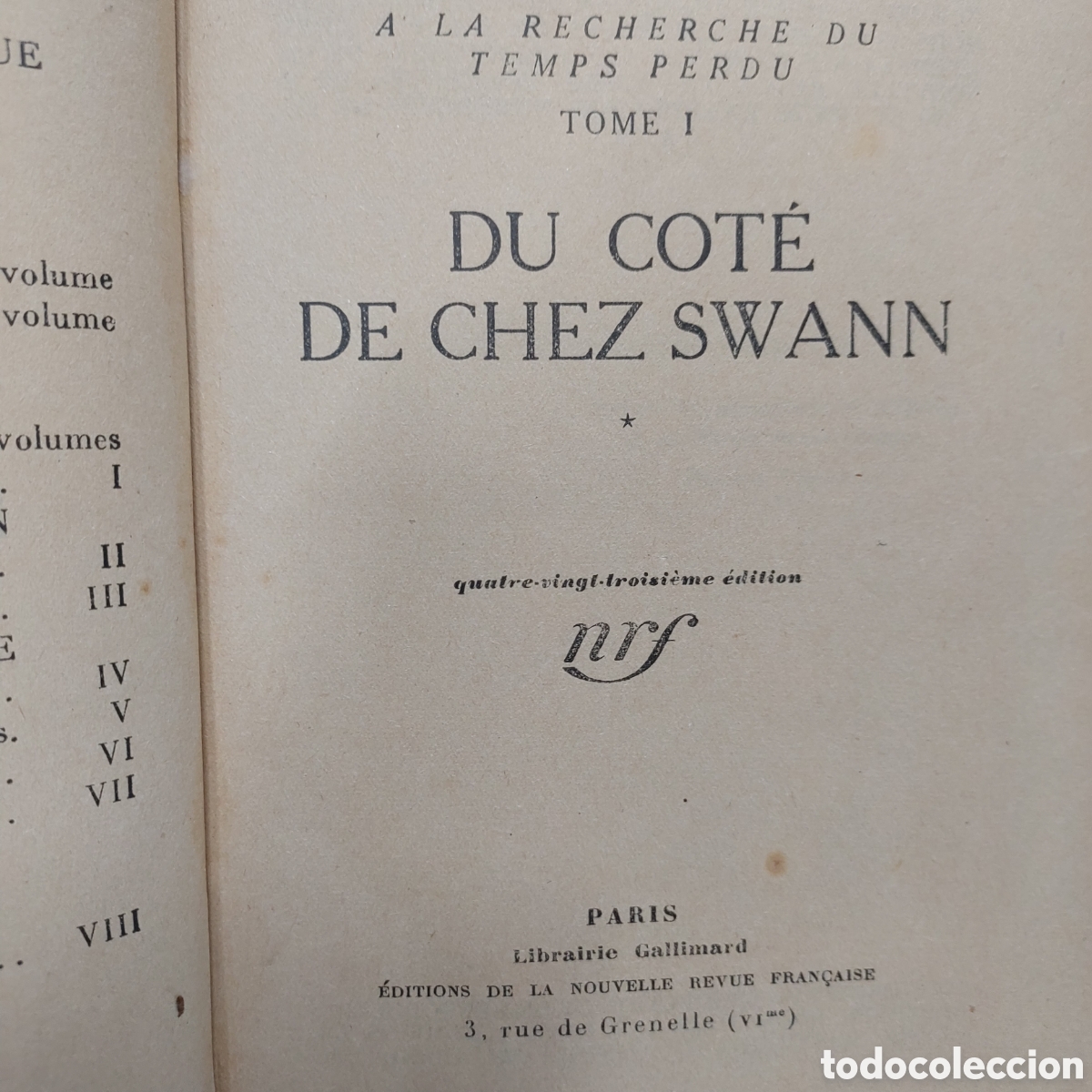 Libros: MARCEL PROUST - 2 TOMOS - 1919 - 1926 - A LA RECHERCHE DU TEMPS PERDU - Foto 2