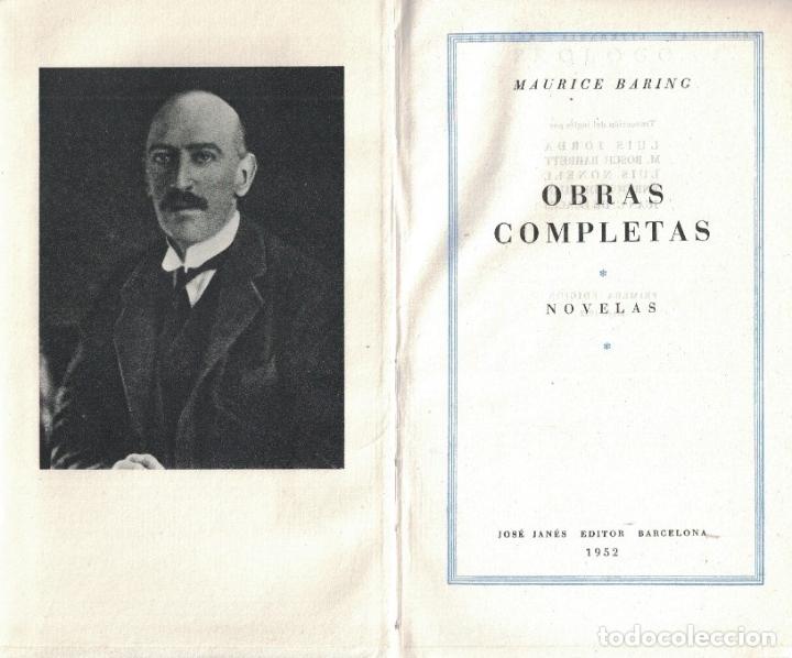 Libros: OBRAS COMPLETAS. 2 Tomos. - Baring. Maurice, - Foto 1