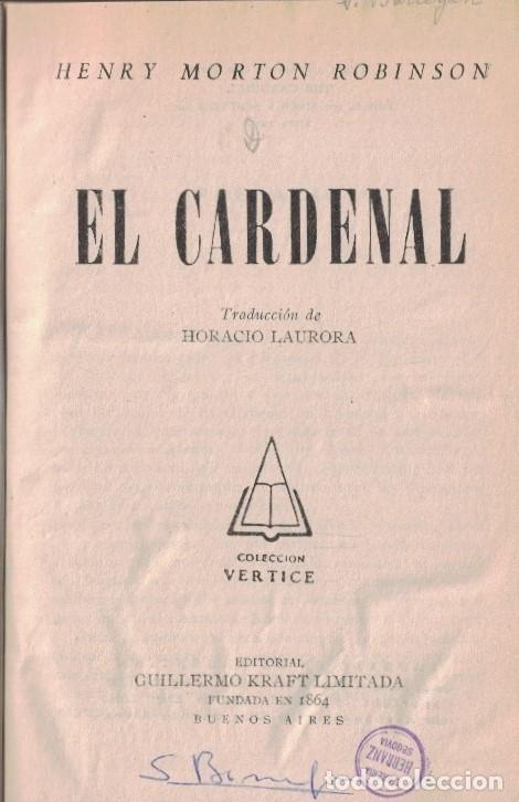 Libros: EL CARDENAL. - Morton Robinson. Henry, - Foto 1