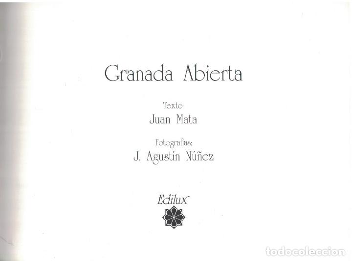 Libros: GRANADA ABIERTA. - Mata. Juan, - Foto 1
