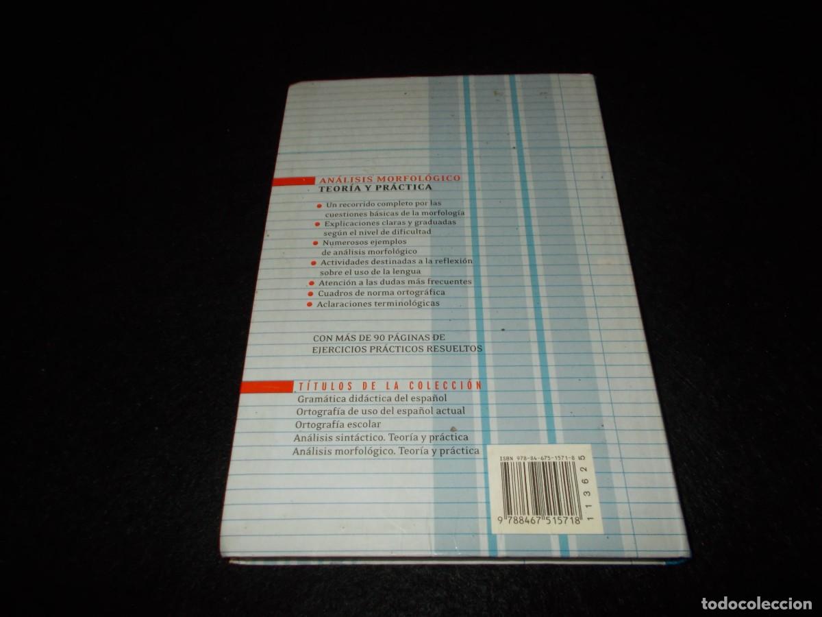 Libros: AN&Aacute;LISIS MORFOL&Oacute;GICO, TEOR&Iacute;A Y PR&Aacute;CTICA. LEONARDO G&Oacute;MEZ. SM 2007. LIBRO - Foto 3