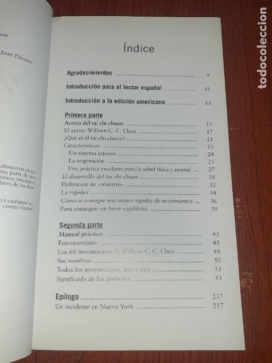 Libros: LA PRACTICA DEL TAI CHI � TAI CHI CHI KUNG - WILLIAM C. C. CHEN - Foto 3