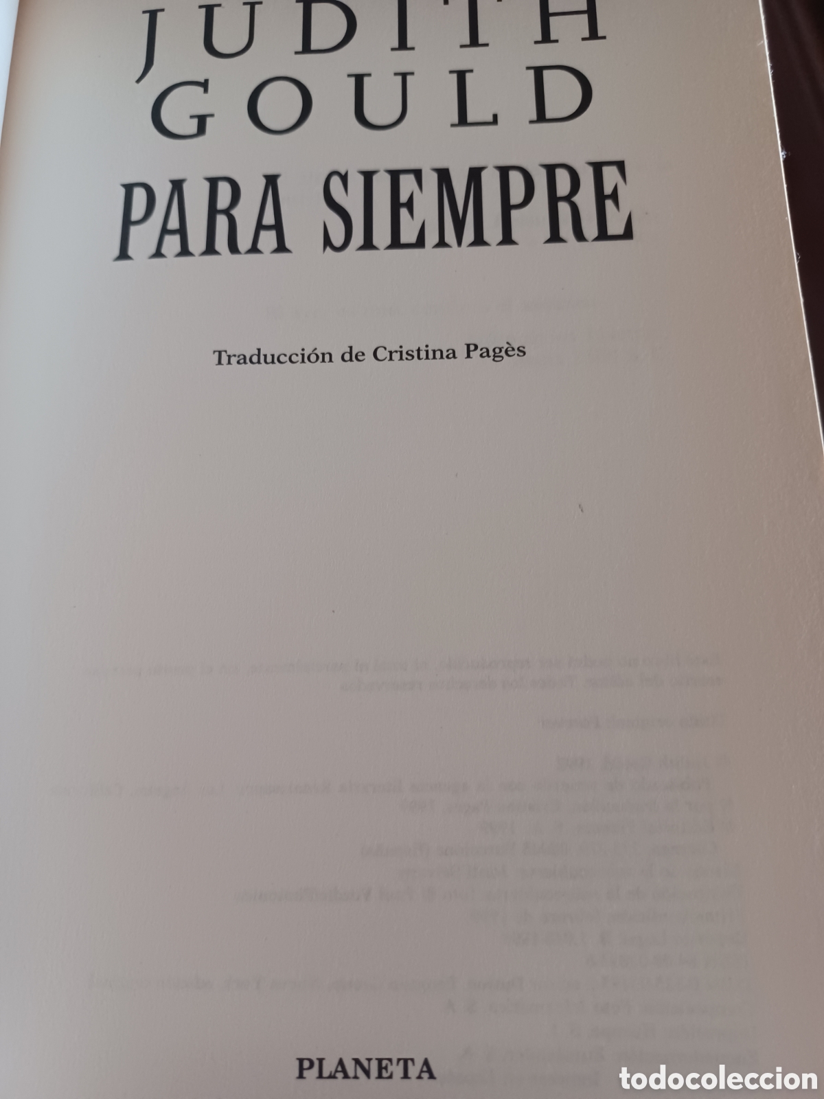 Libros: Barybook 306. . Para siempre Judith Gould planeta - Foto 4
