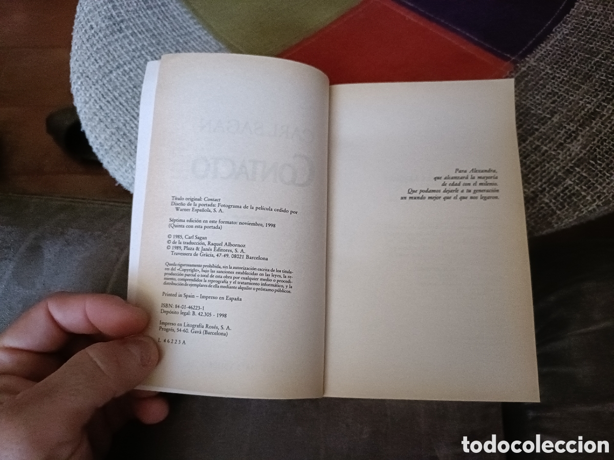 Libros: Libro Contacto -Carl Sagan- - Foto 4