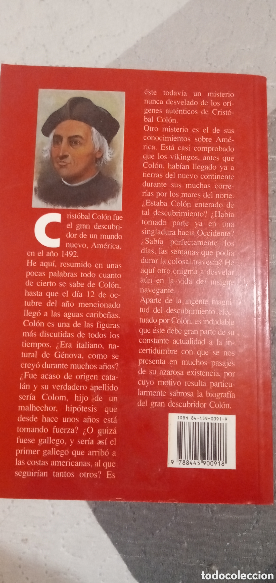 Libros: Cristobal Colon.Buen estado.Iberlibro.1991. - Foto 2