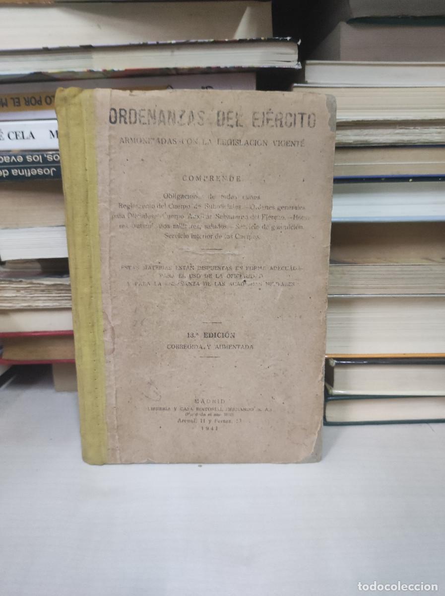 Libros: ORDENANZAS DEL EJERCITO 1941 - Foto 1