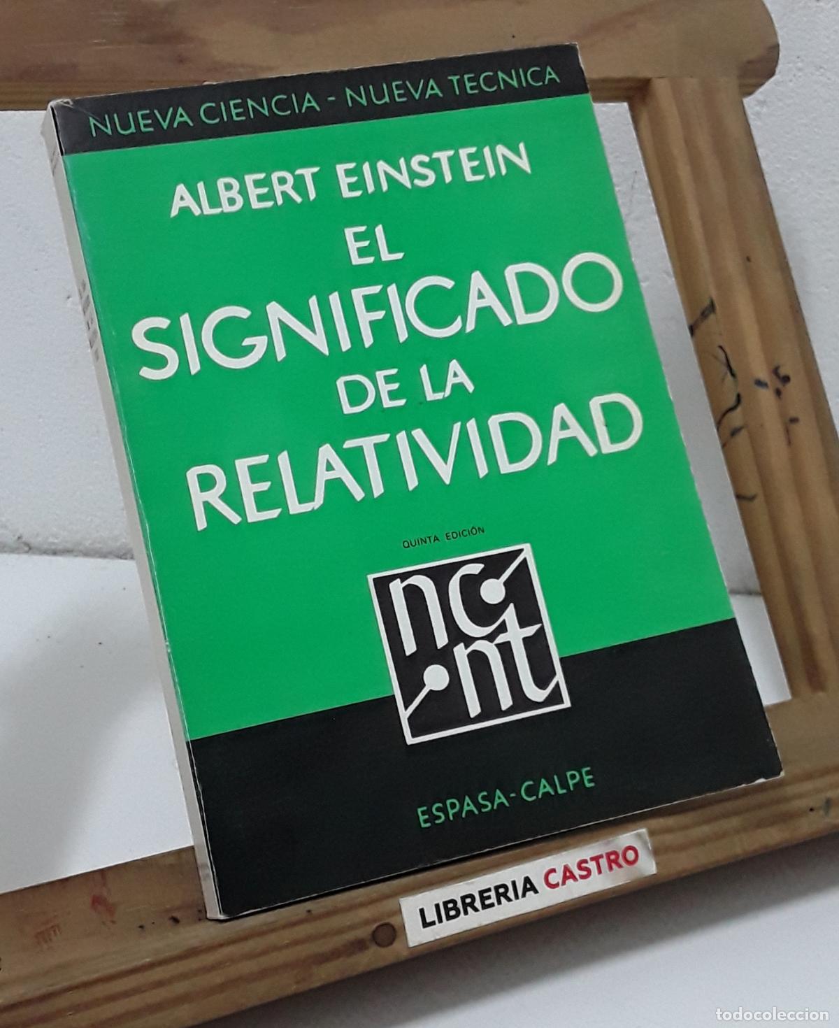 Libros: El significado de la relatividad - Albert Einstein. - Foto 1