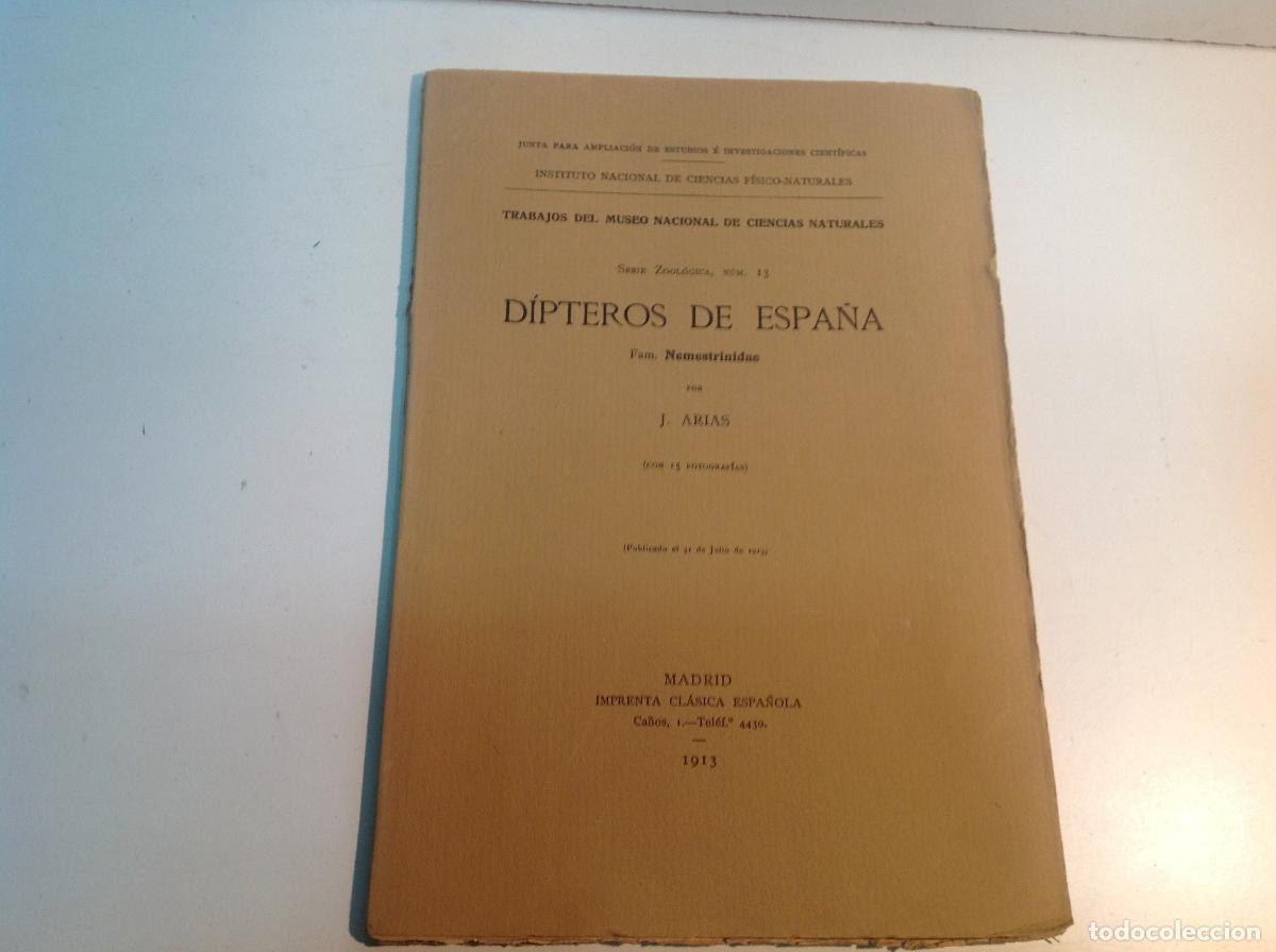 Libros: DIPTEROS DE ESPA&Ntilde;A ARIAS J 1913 - Foto 1